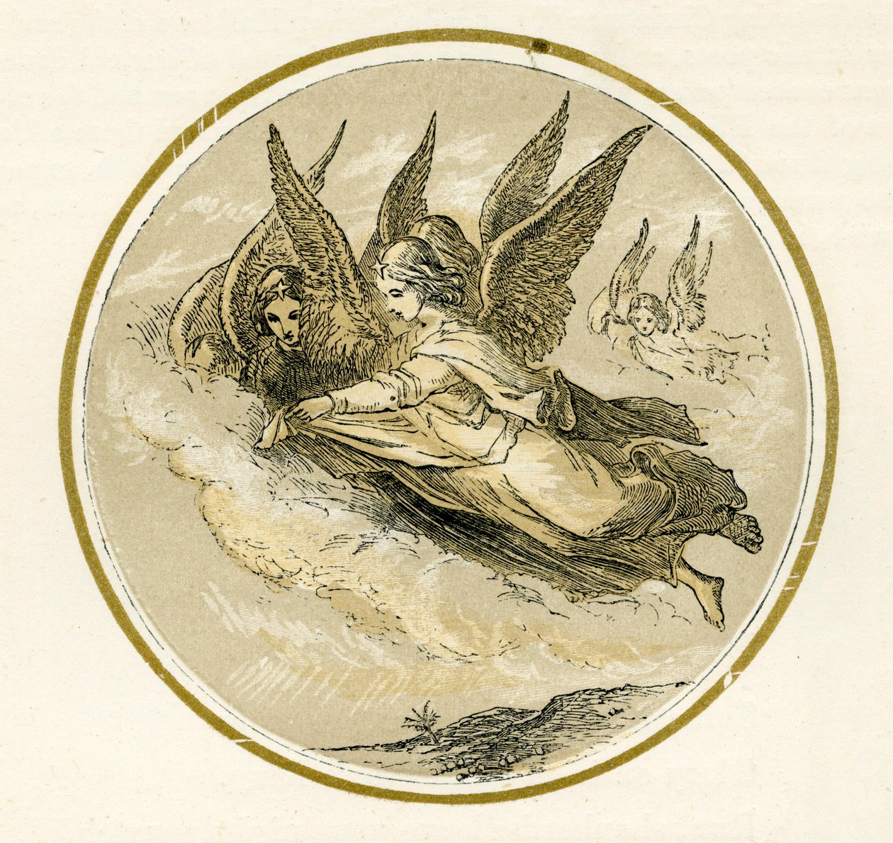 Christmas Angels by Myles Birket Foster