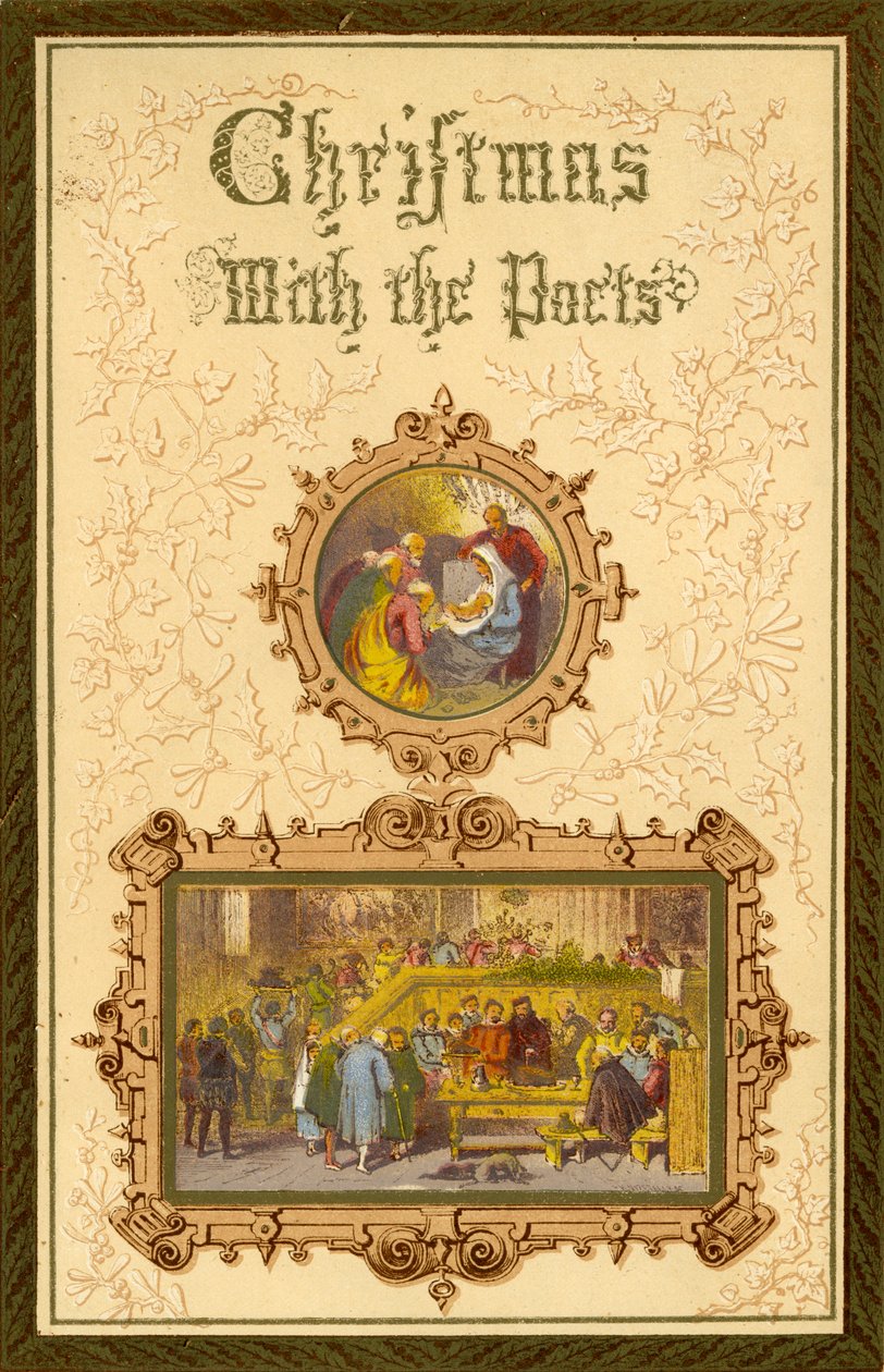 Christmas with the Poets - Frontispiece by Myles Birket Foster