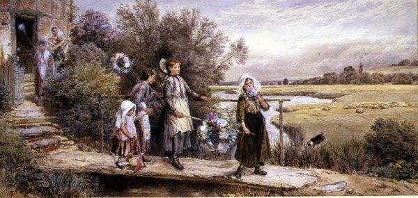 Going to the Fair by Myles Birket Foster