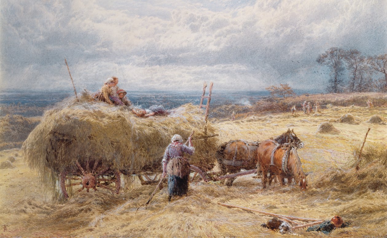 The Haywain by Myles Birket Foster