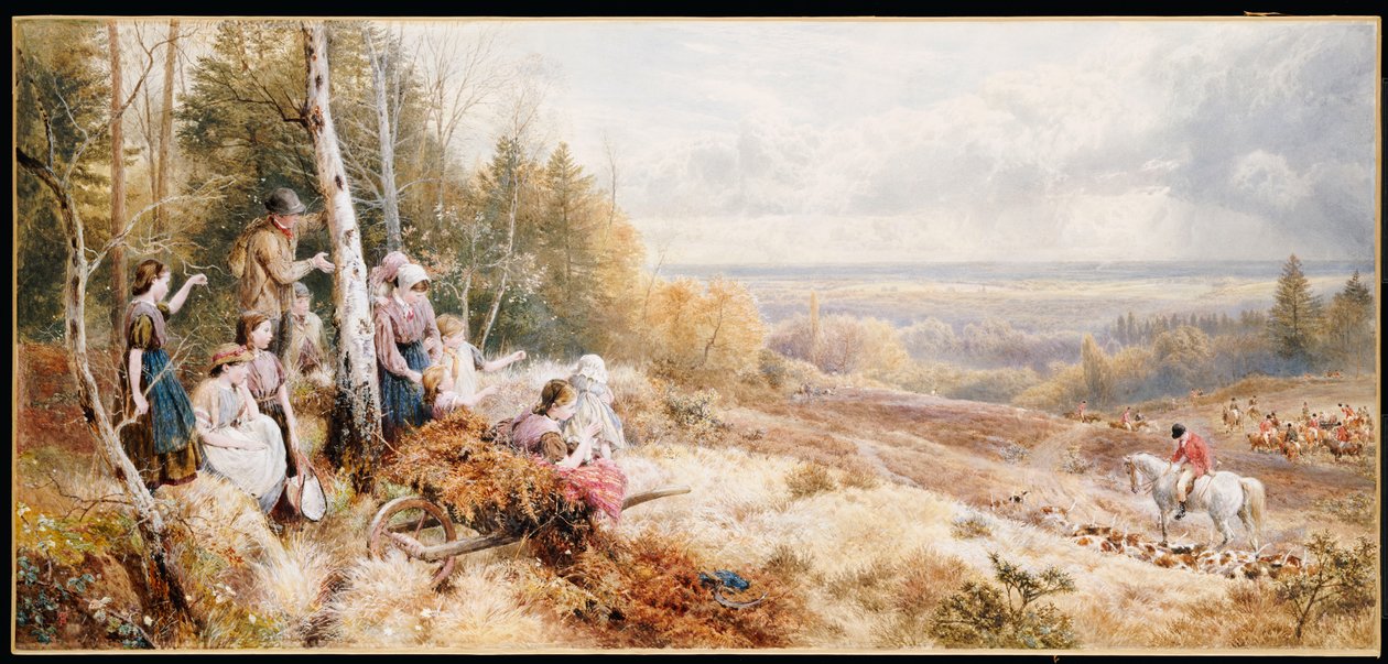 The Meet by Myles Birket Foster
