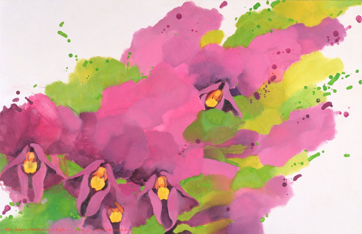Violets, 1995 by Myung Bo Sim