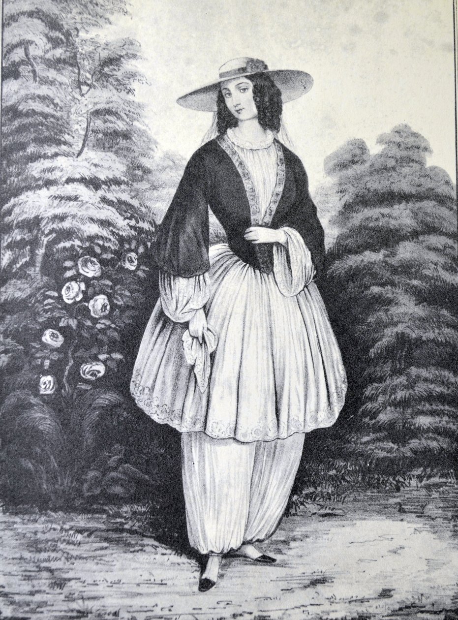 The Bloomer Costume by N. and Ives, J.M. Currier