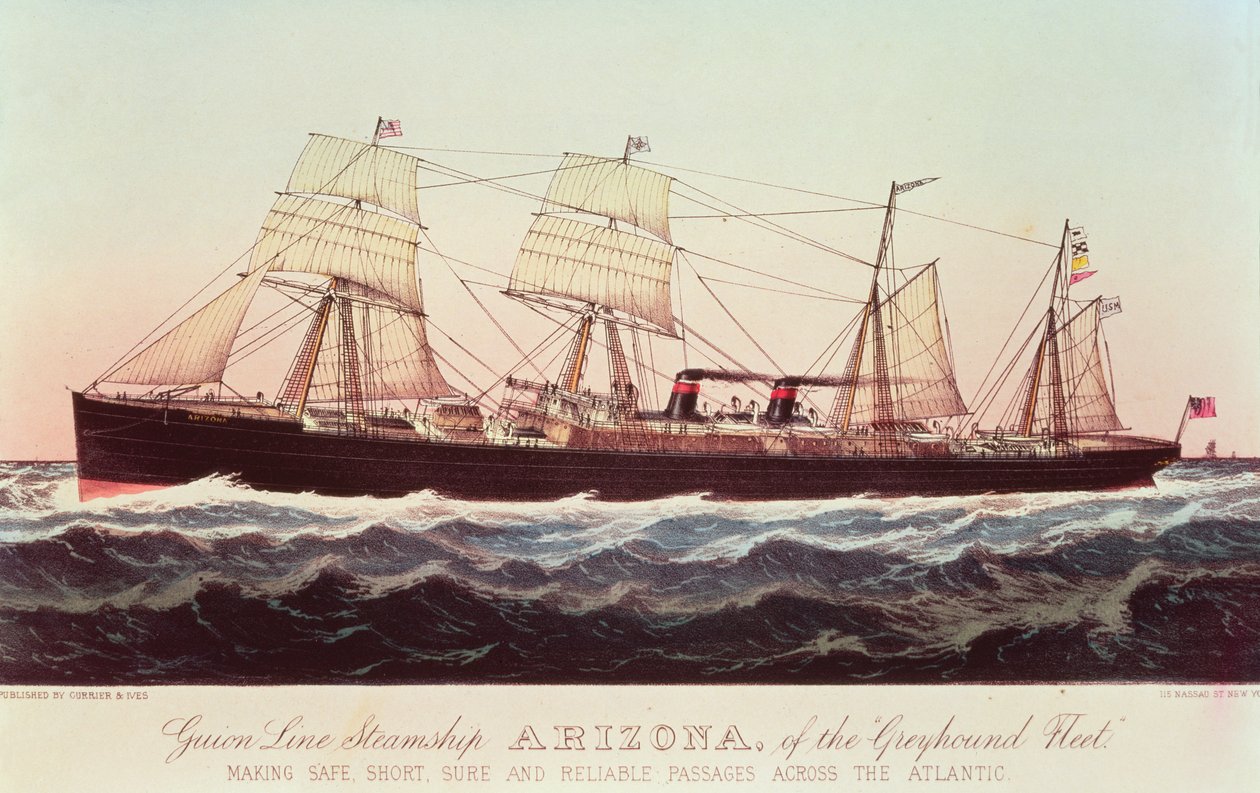 Guion Line Steamship Arizona of the 