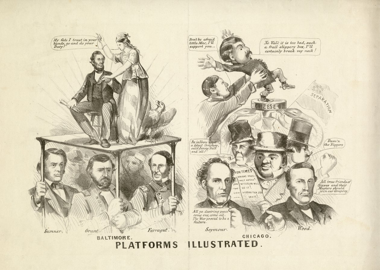 Platforms Illustrated by N. and Ives, J.M. Currier