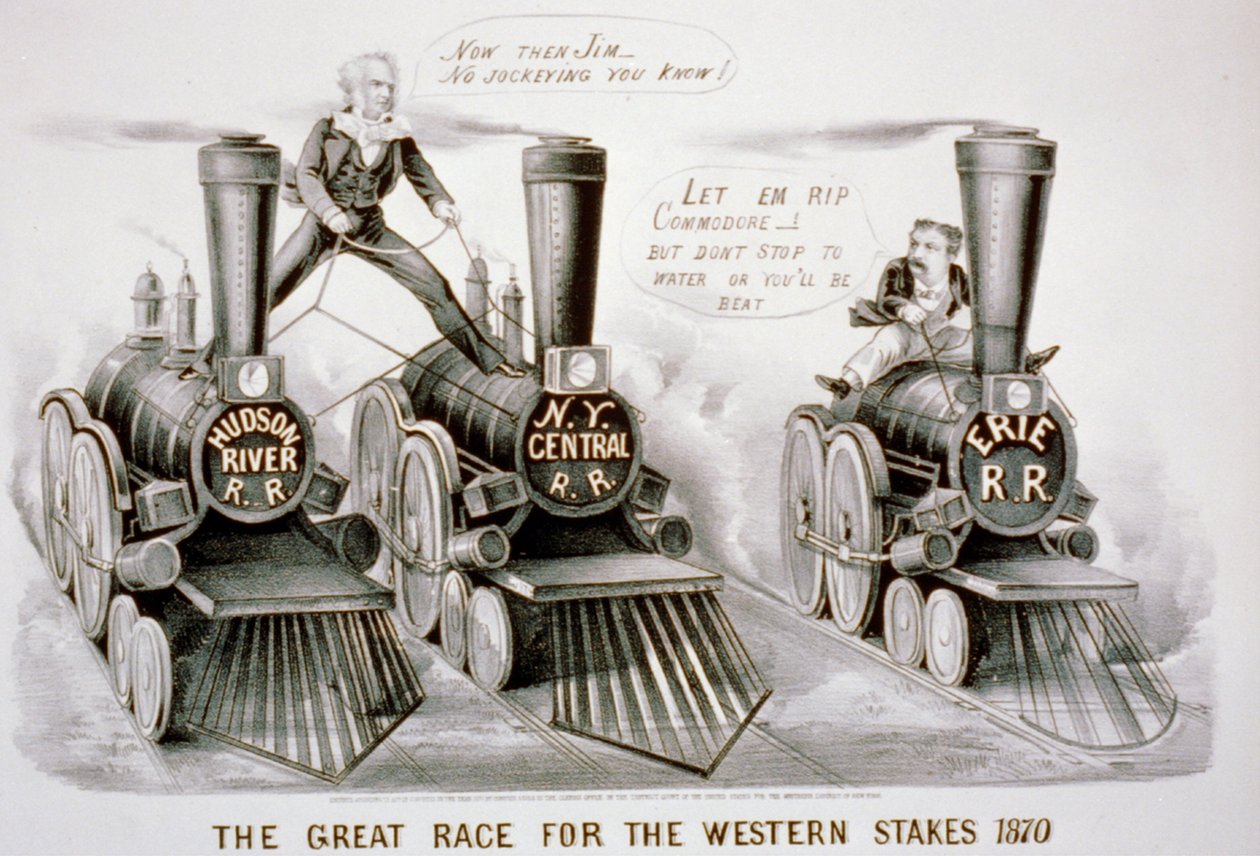 The Great Race for the Western Stakes by N. and Ives, J.M. Currier