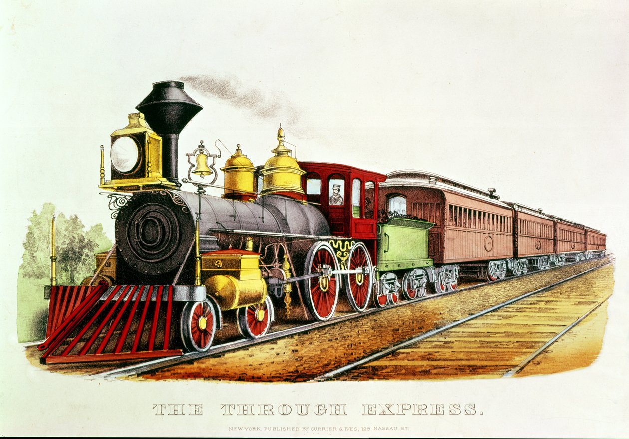 The Through Express by N. and Ives, J.M. Currier