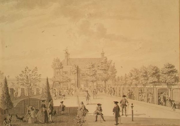 Golf Court behind the Stadlander Inn, Amsterdam by N.M. Aertman