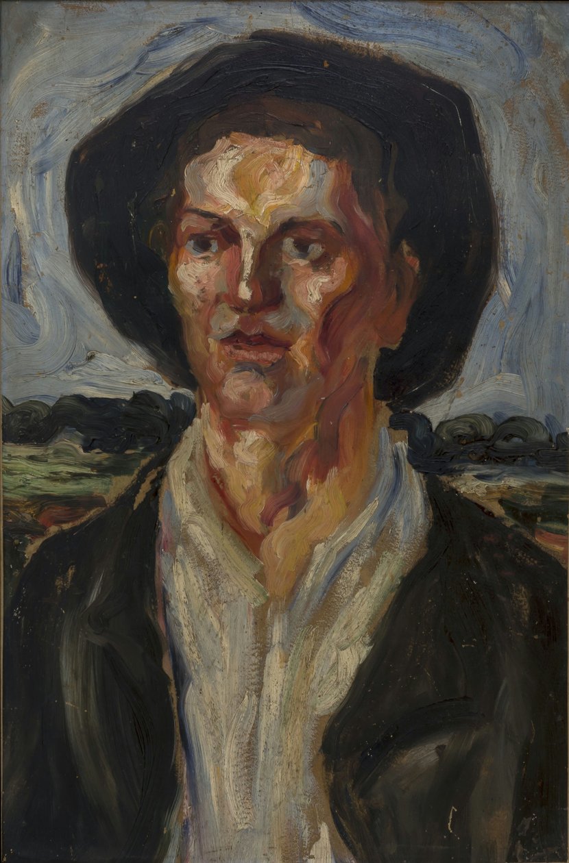 Man with a Hat, 1900 by Nadežda Petrović