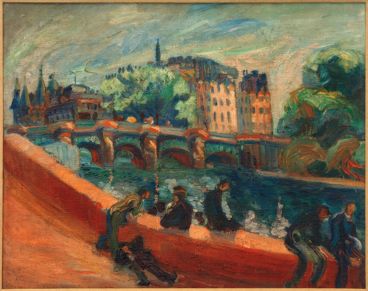 A Quay on the Seine by Nadežda Petrović