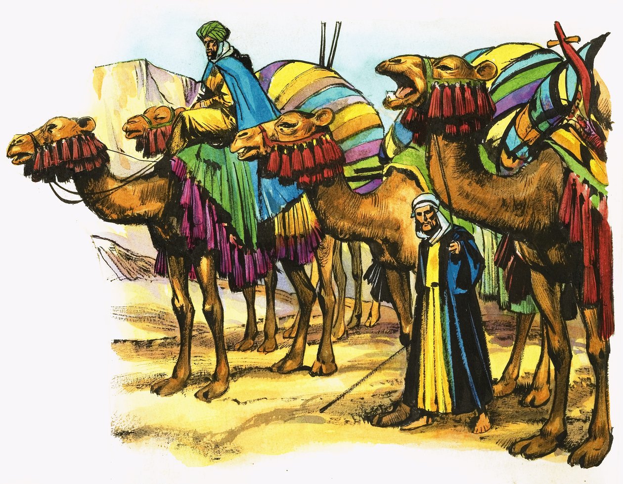 Camel Train of North Africa by Nadir Quinto