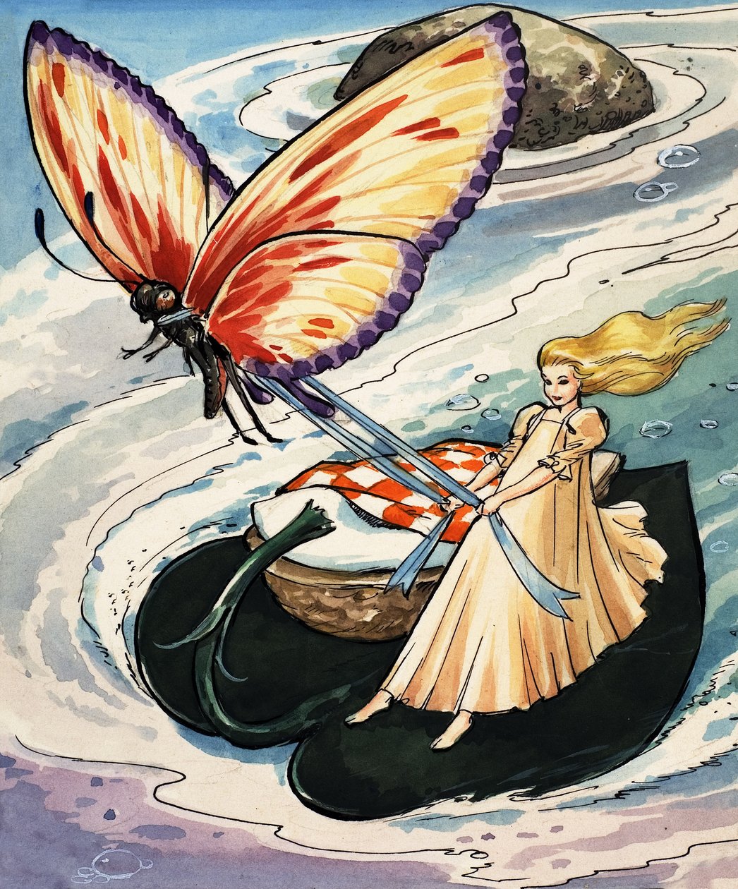 Thumbelina, from the Fun in Toyland Annual by Nadir Quinto