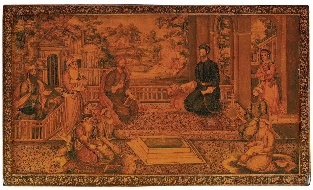 Qajar mirror case by Najaf Ali