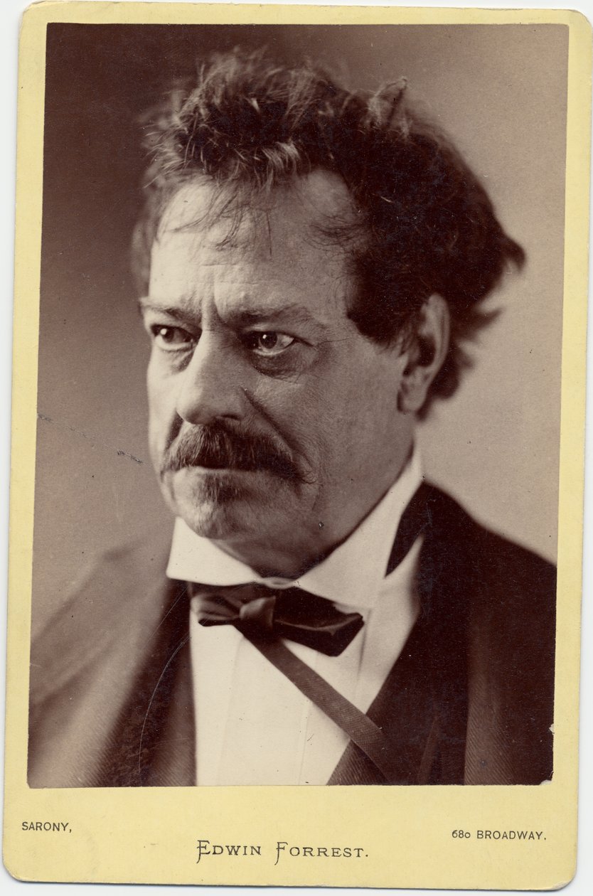 Edwin Forrest (1806-72), American Actor by Napoleon Sarony