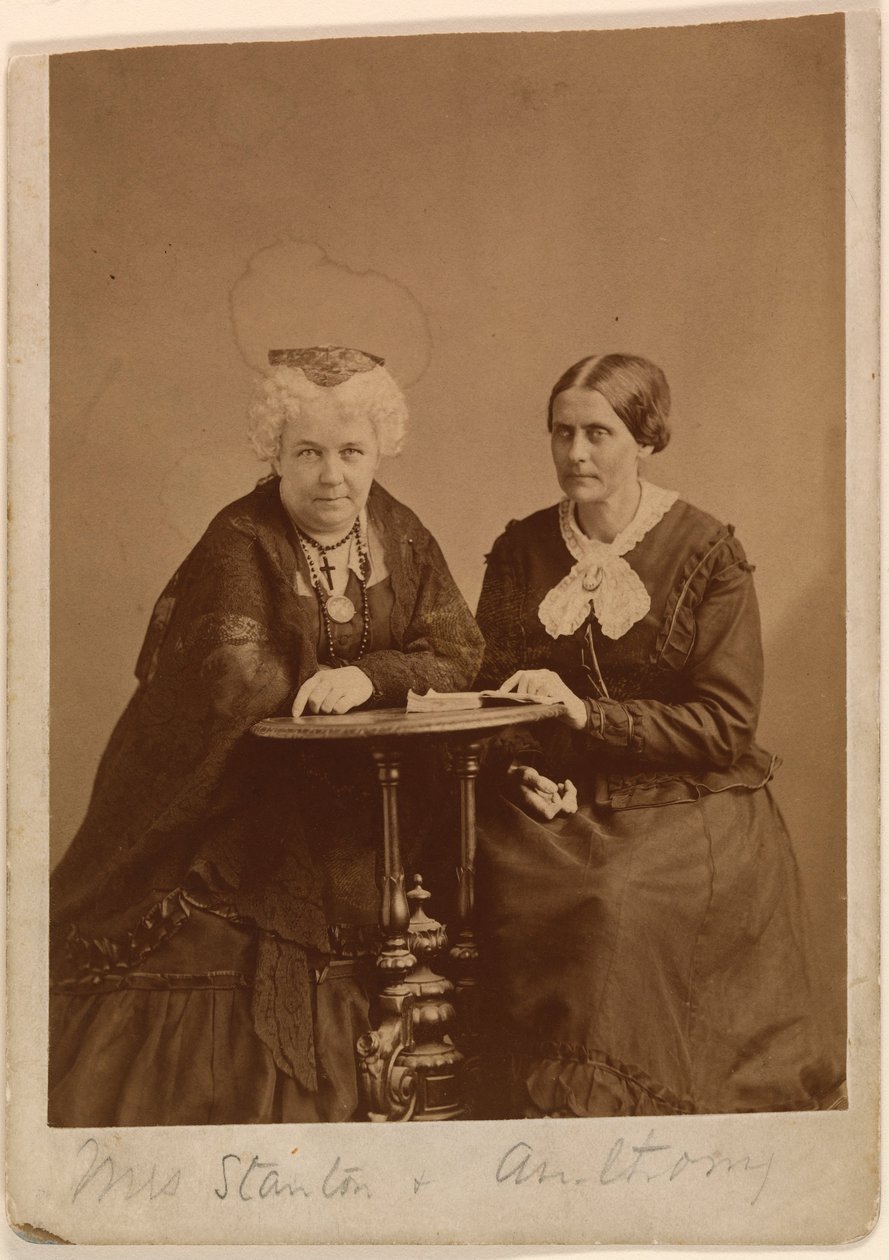 Elizabeth Cady Stanton and Susan B. Anthony by Napoleon Sarony