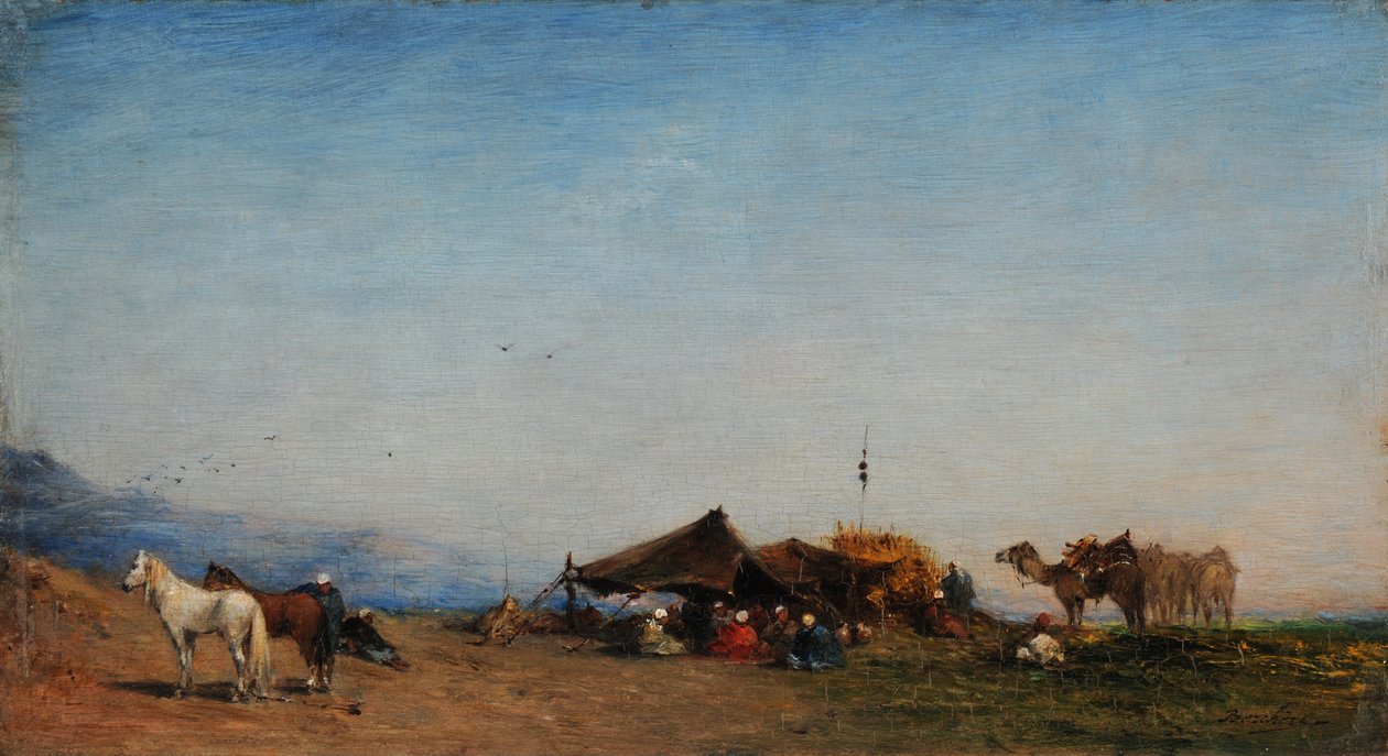 Arab Camp by Narcisse Berchere