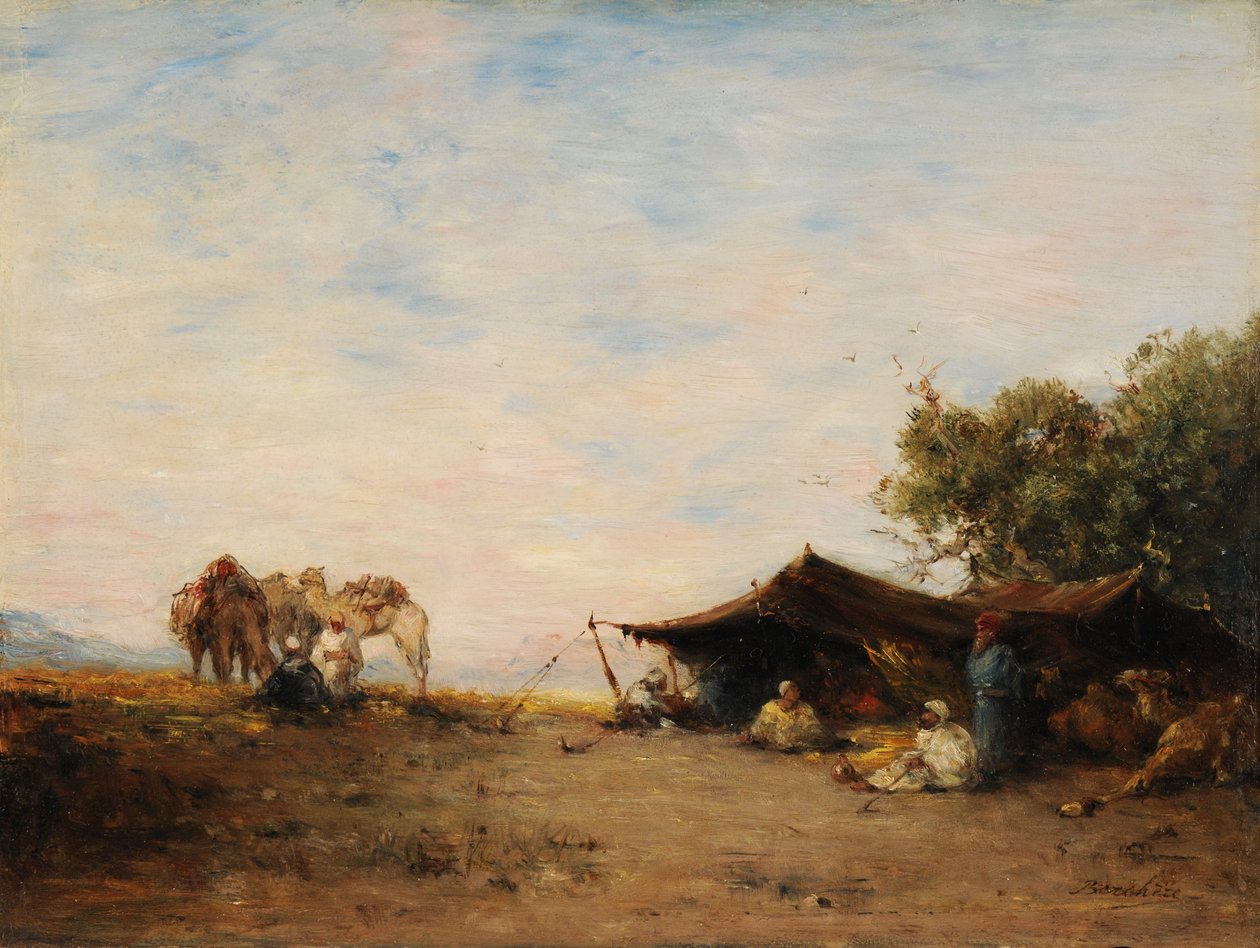 A Hut by Narcisse Berchere