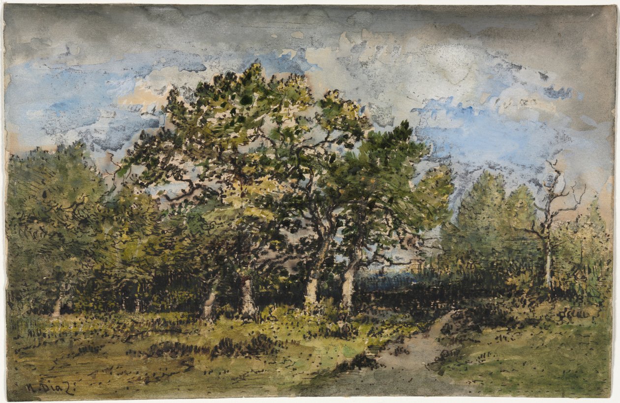 Landscape by Narcisse Diaz de la Pena