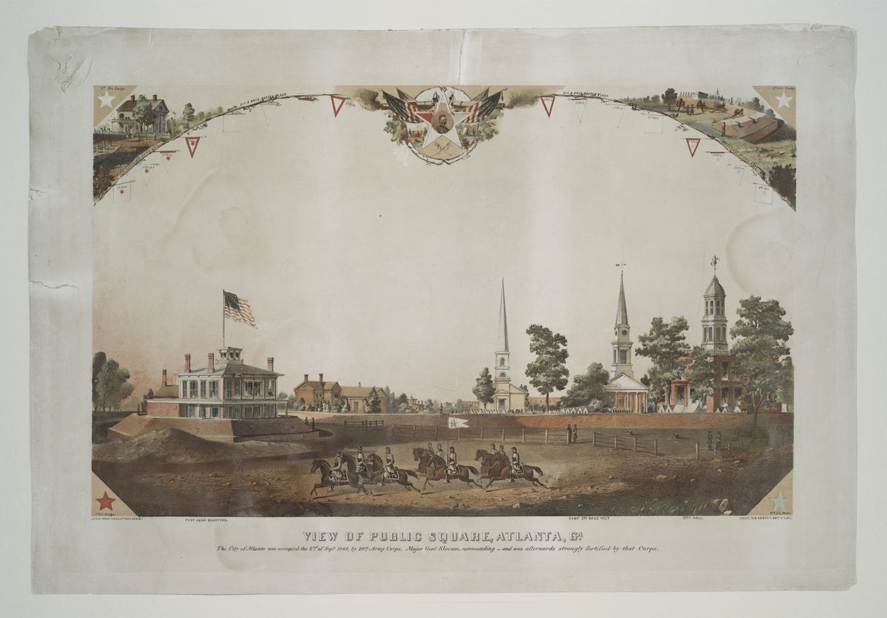 View of public square, Atlanta, Ga. by Nathan B. Abbott