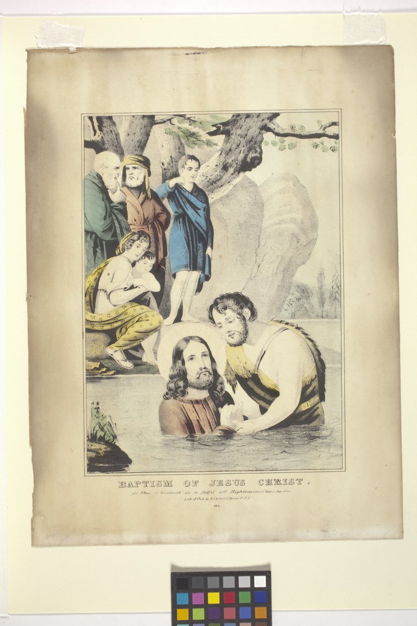 Baptism of Jesus Christ by Nathaniel Currier