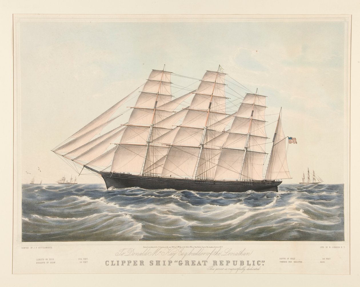 Clipper Ship by Nathaniel Currier