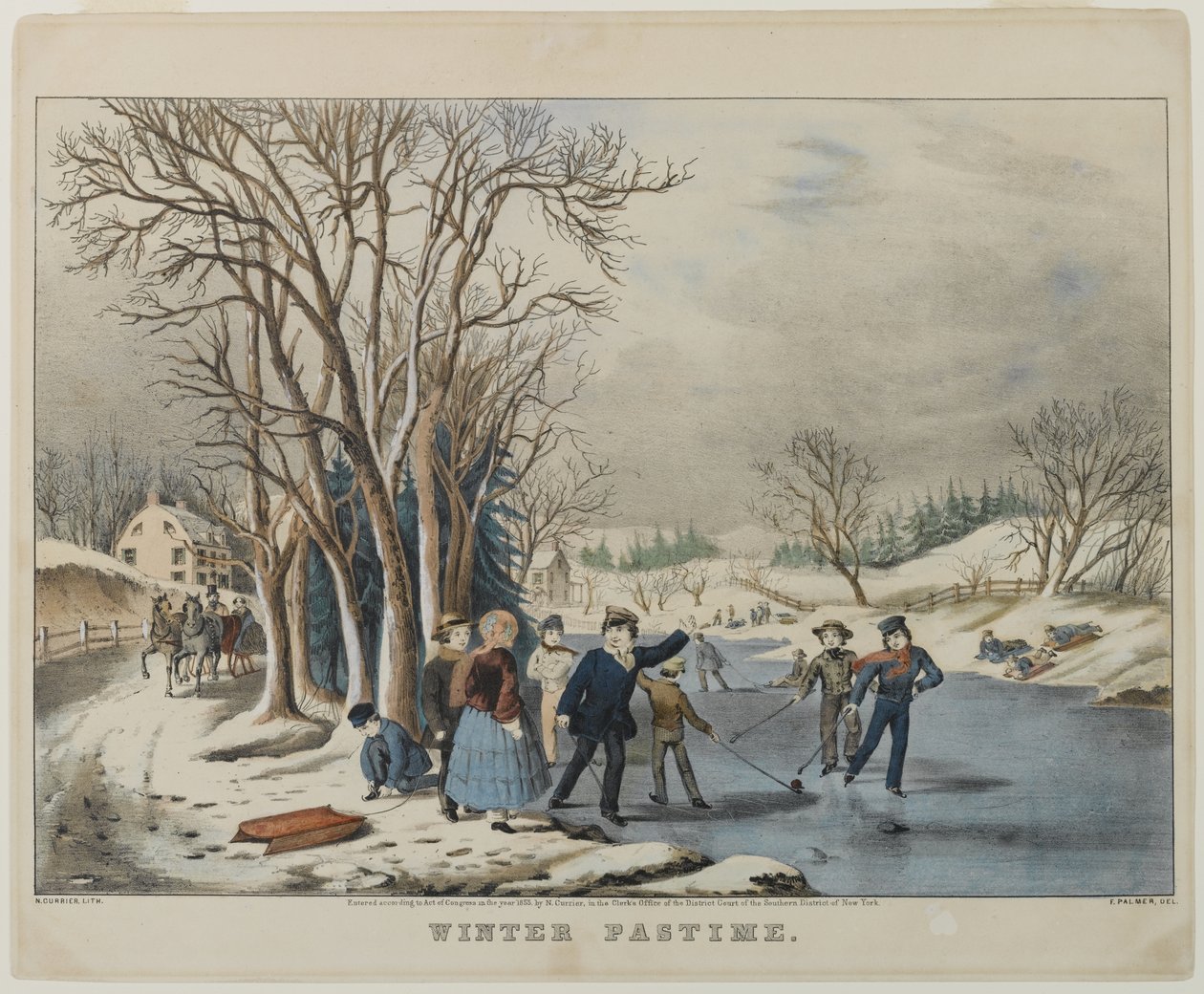 Winter Pastime by Nathaniel Currier