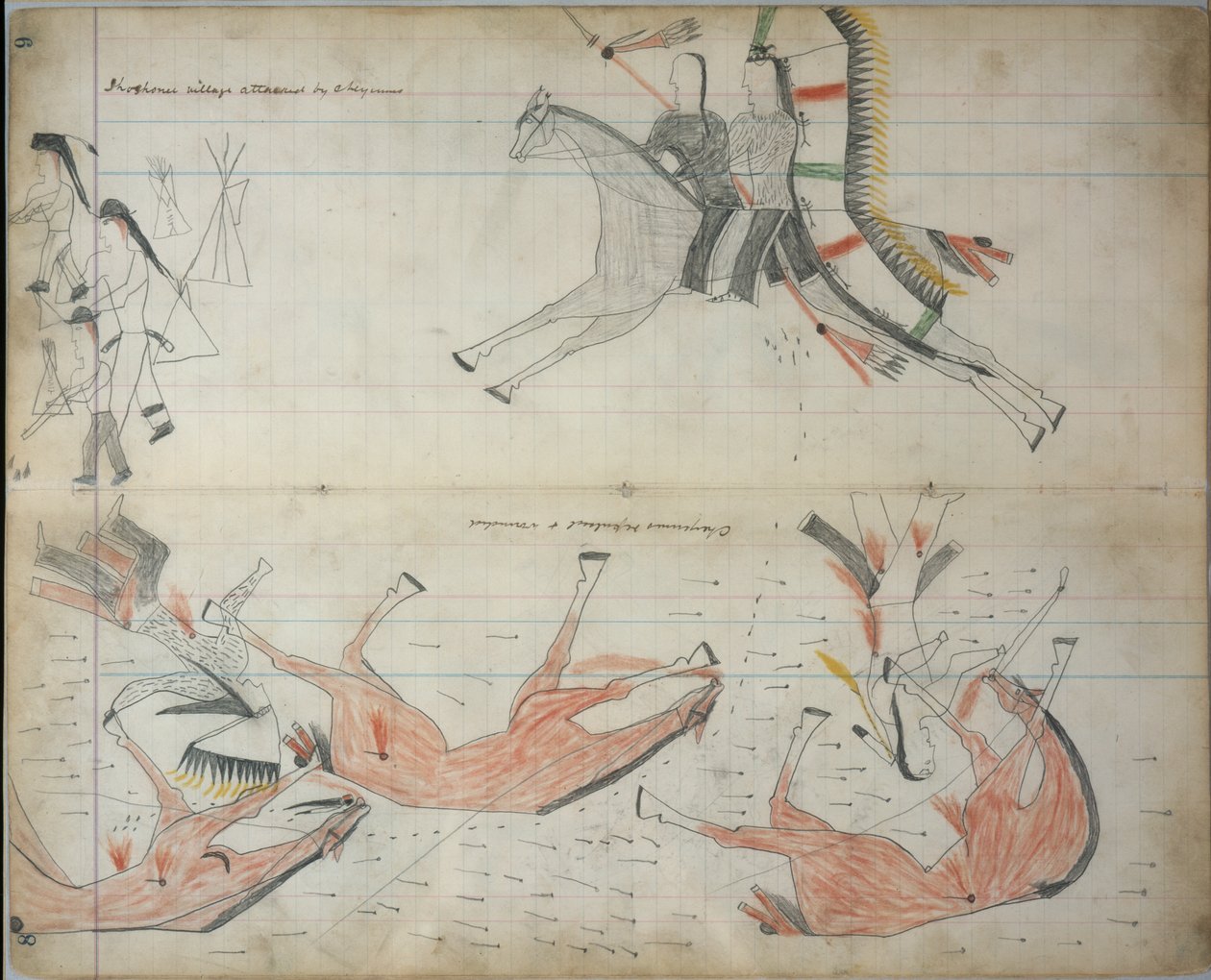 Cheyennes Repulsed and Wounded by Native American