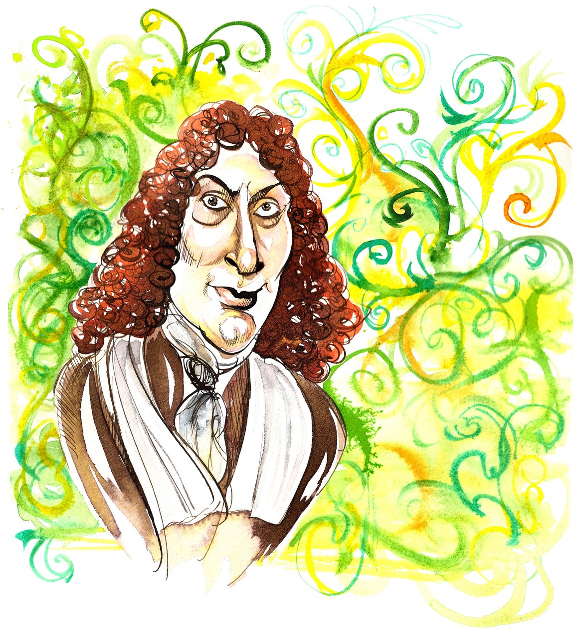 Arcangelo Corelli - caricature by Neale Osborne