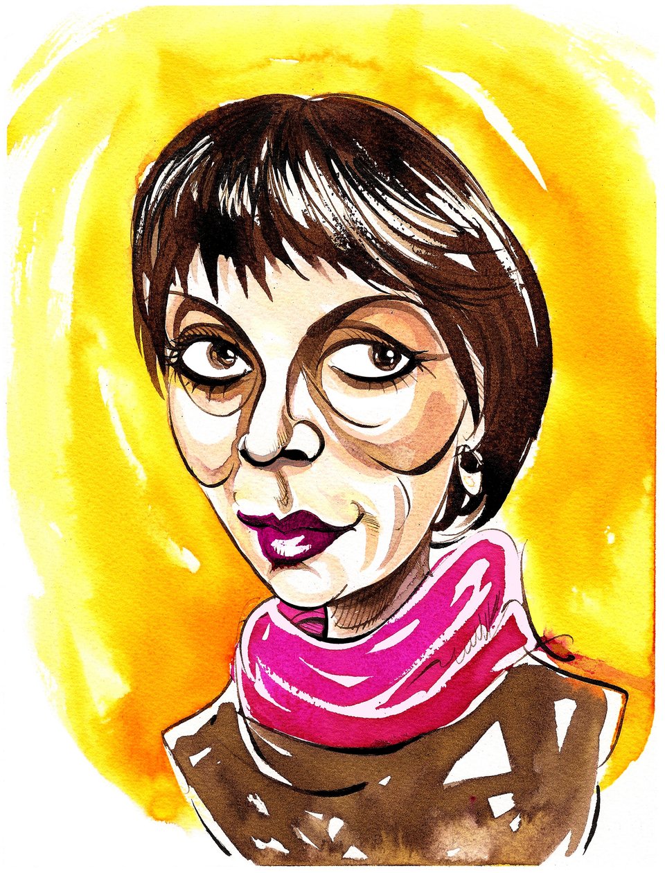 Brigitte Fassbaender (caricature) by Neale Osborne