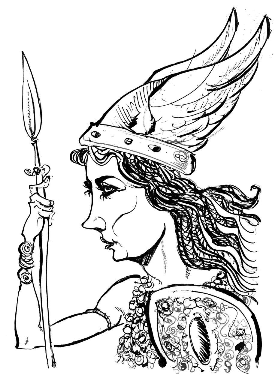 Kirsten Flagstad as Brünnhilde from the opera Die Walküre by Richard Wagner by Neale Osborne