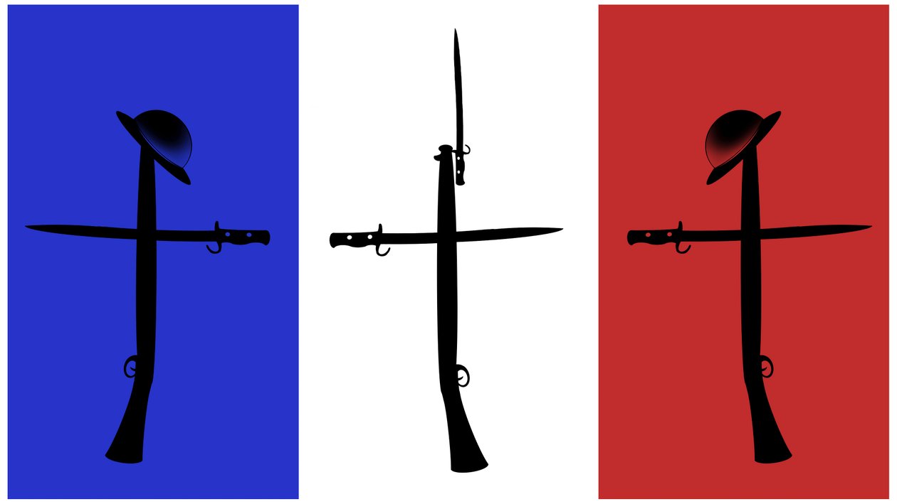 Memorial of graves on cemeteries in France and Belgium from World War One by Neale Osborne