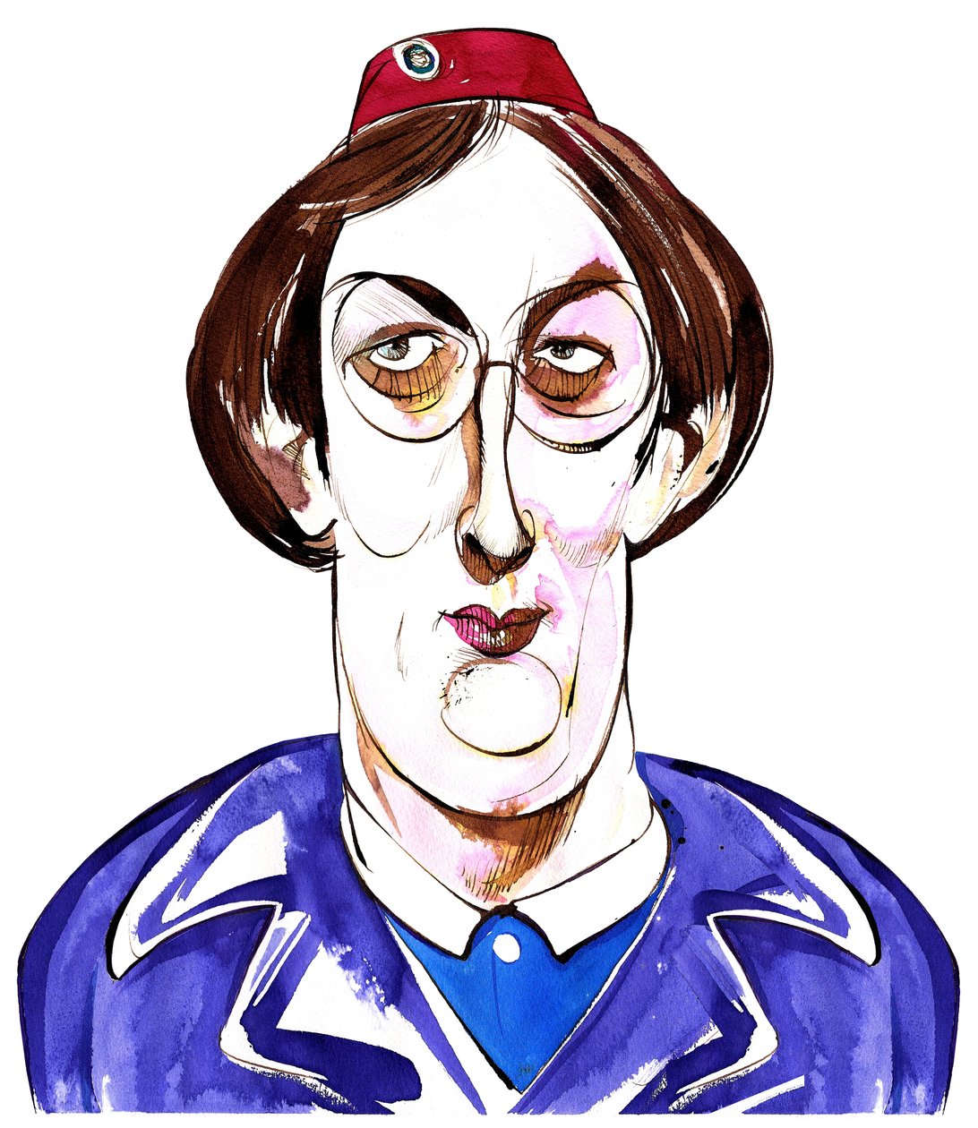 Miranda Hart - caricatured as Chummy from the BBC drama series Call the Midwife by Neale Osborne