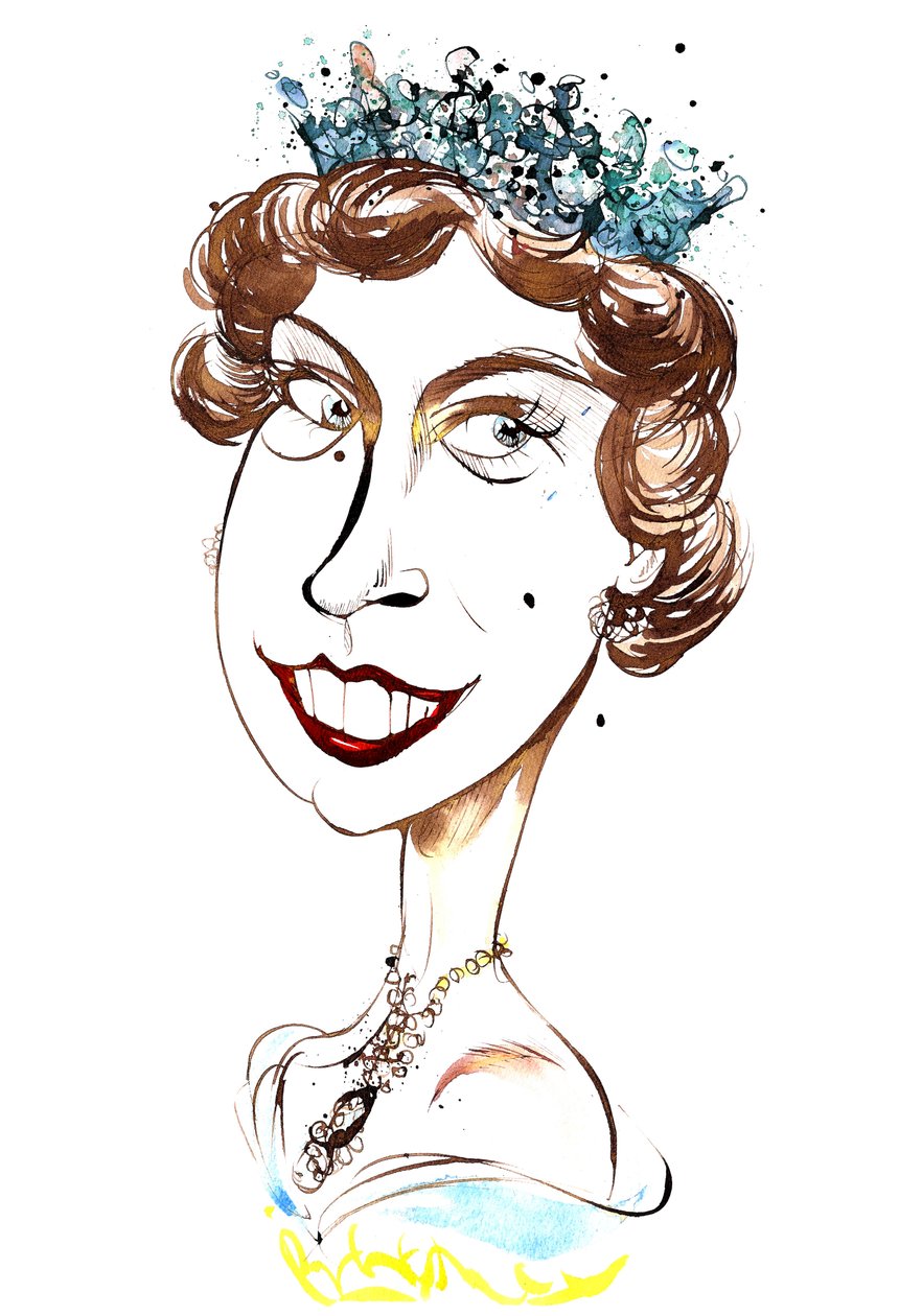 Queen Elizabeth II, young by Neale Osborne