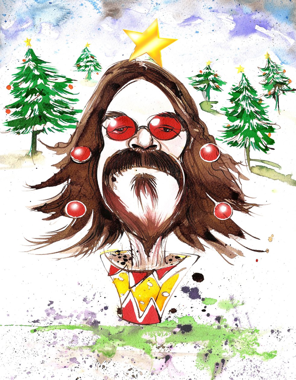 Roy Wood (caricature) by Neale Osborne