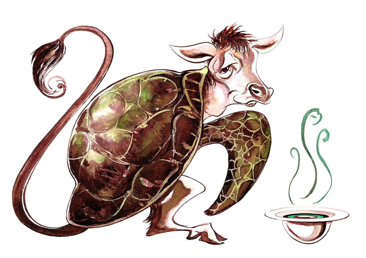 The Mock Turtle - illustration to Lewis Carroll