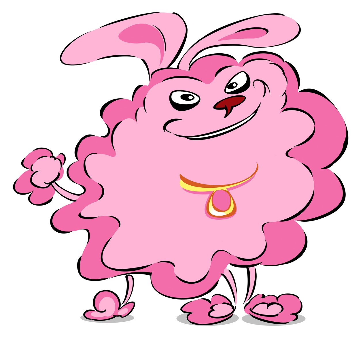 Pompom Poodle - Caricature by Neale Osborne