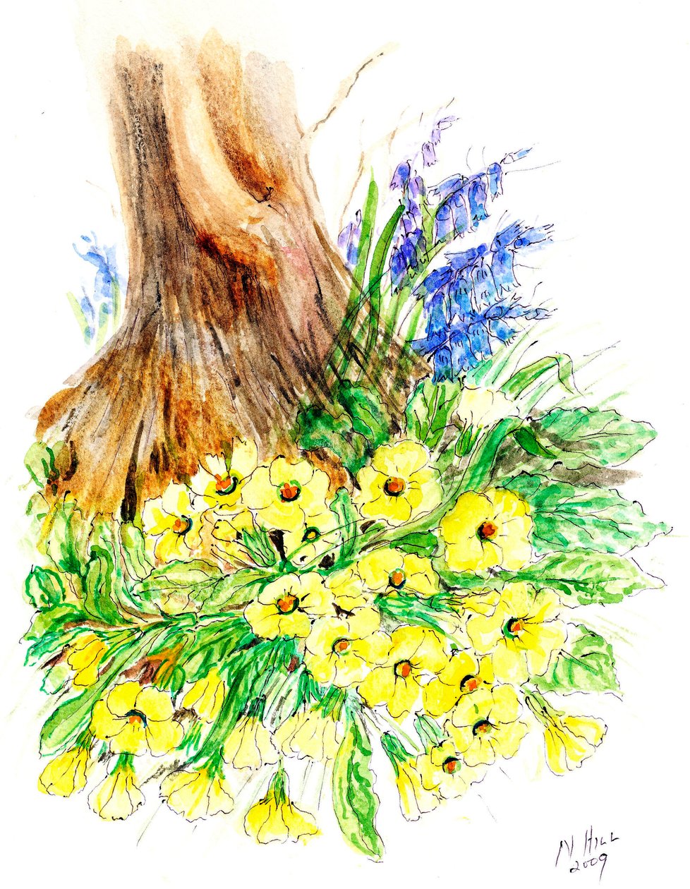 Spring Woodland by Nell Hill