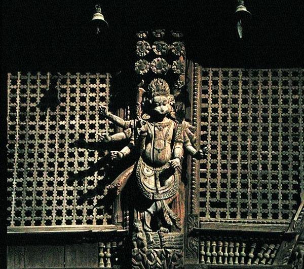 Detail from the exterior by Nepalese School