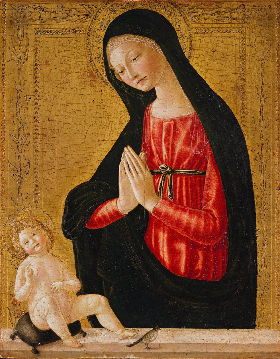 The Madonna Adoring the Child by Neroccio di Landi