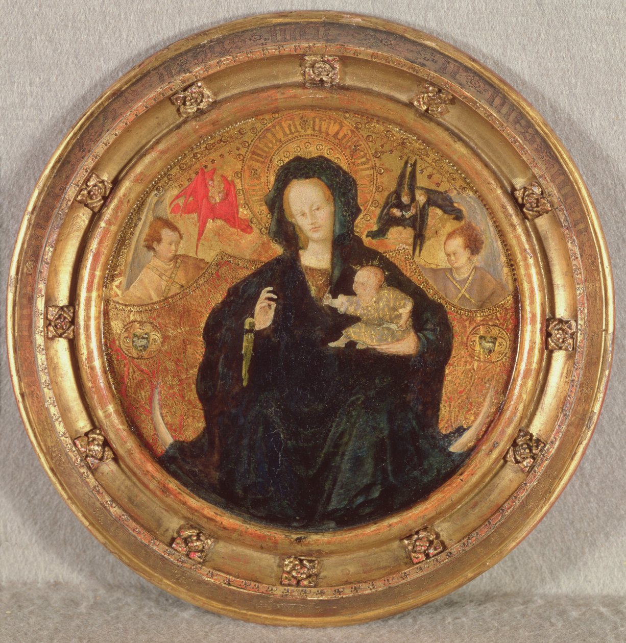 Madonna with the Christ Child Writing, 1410-20 by Netherlandish School