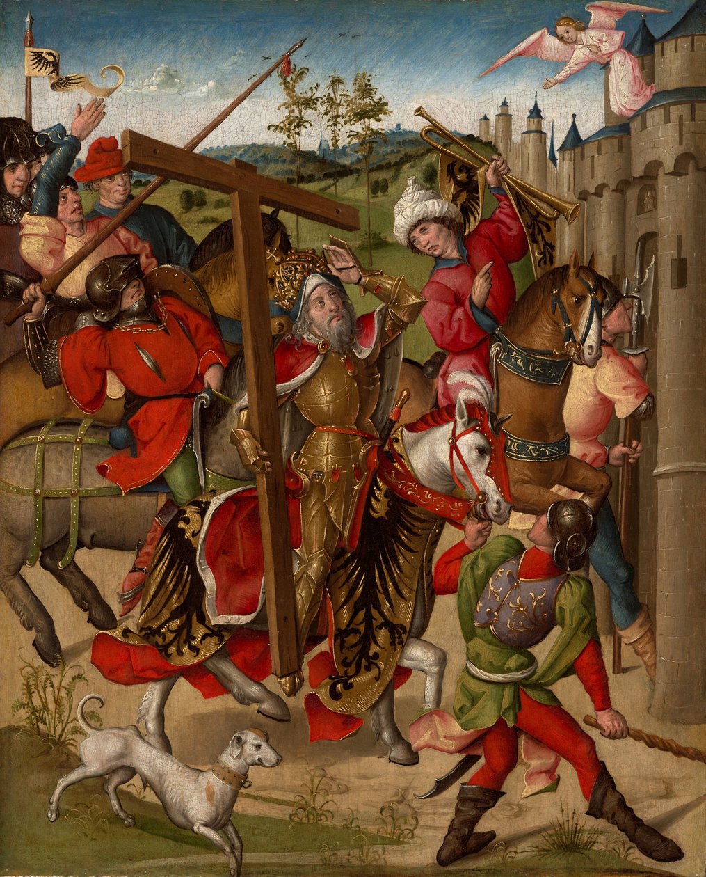Emperor Heraclius Denied Entry into Jerusalem by Netherlandish School