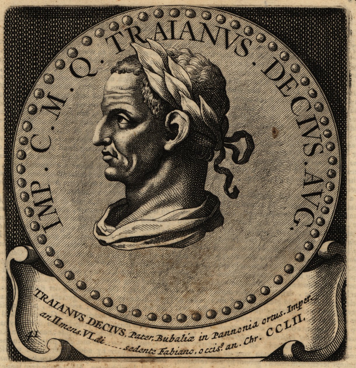 Portrait of Roman Emperor Decius by Netherlandish School