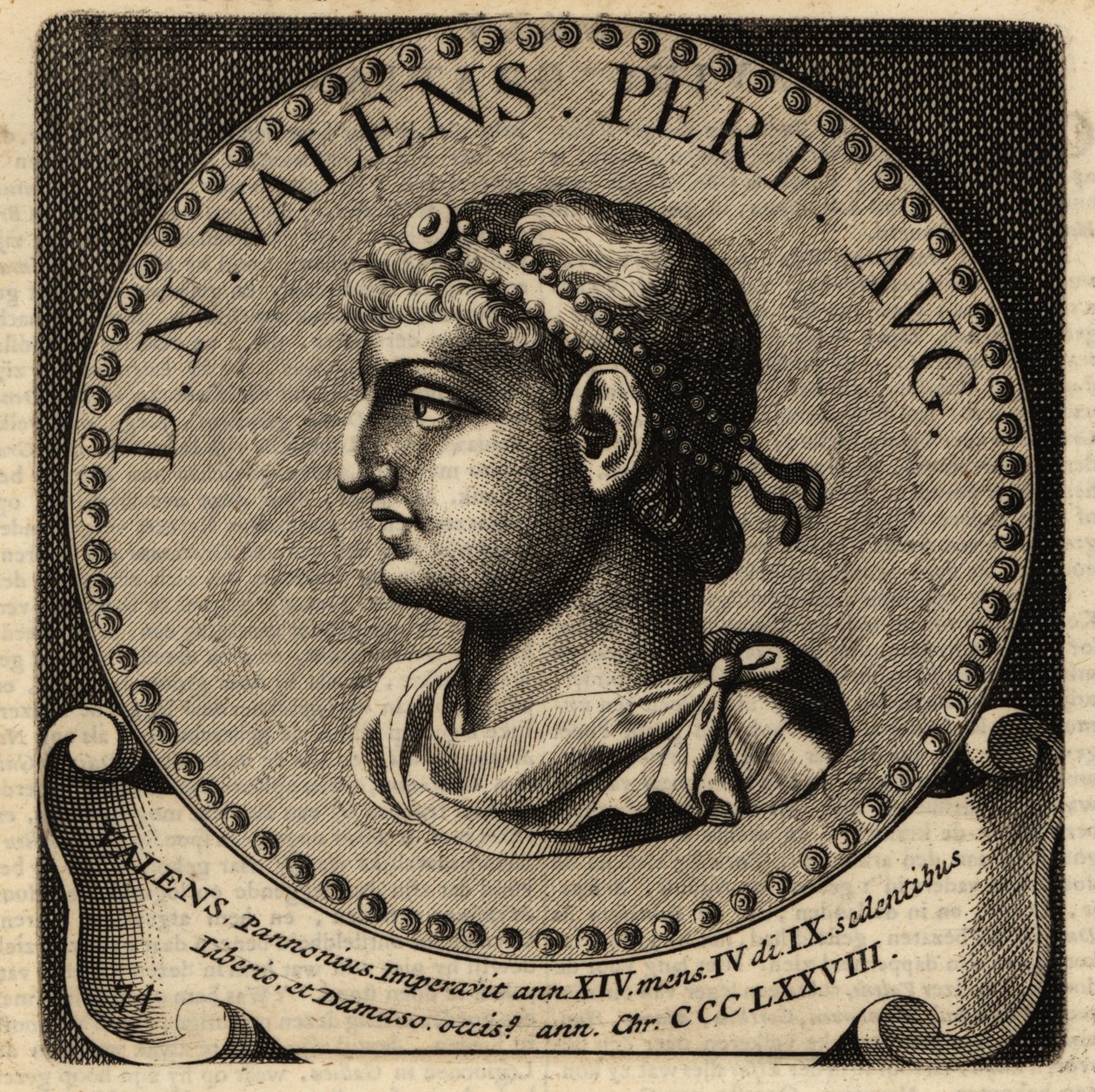 Portrait of Roman Emperor Valens by Netherlandish School