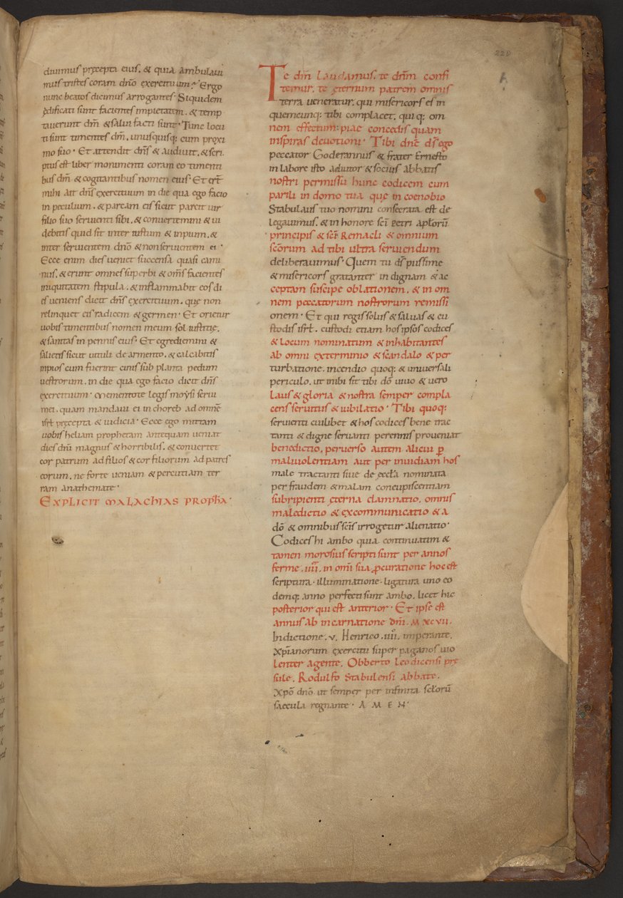 The Stavelot Bible, Add MS 28106, f.228r by Netherlandish School
