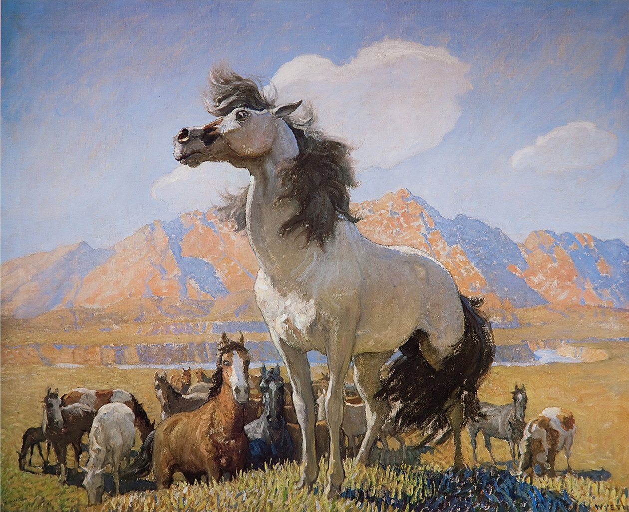 Smokey Face by Newell Convers Wyeth
