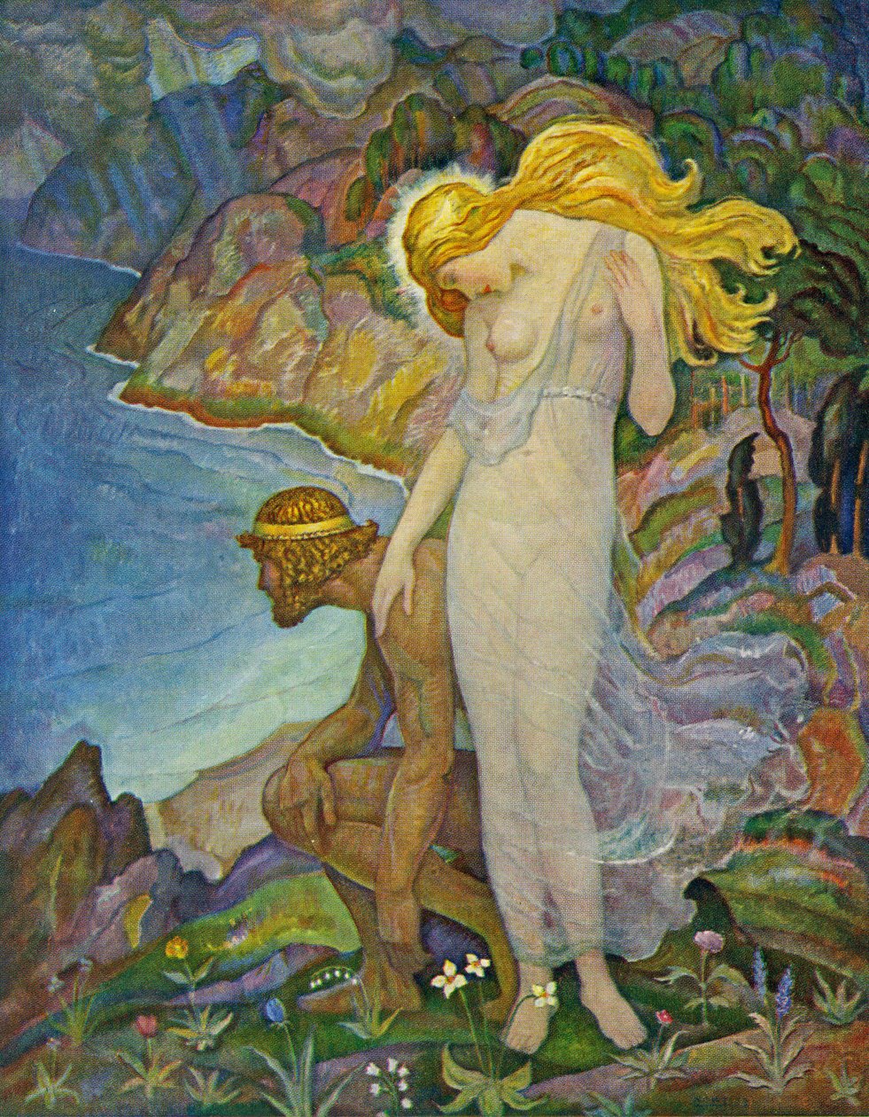 Odysseus and Calypso by Newell Convers Wyeth