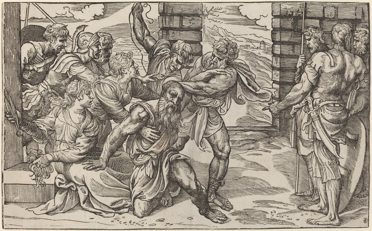 Samson and Delilah by Niccolò Boldrini after Titian
