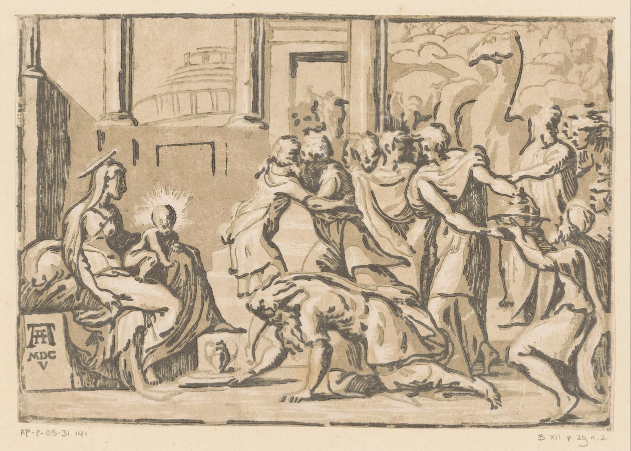 Adoration of the Magi by Niccolò Vicentino (attributed to)