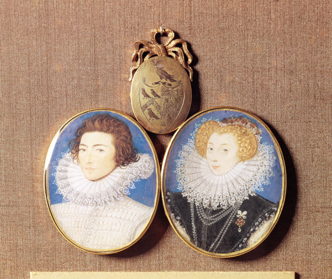 John Croker and His Wife Frances by Nicholas Hilliard