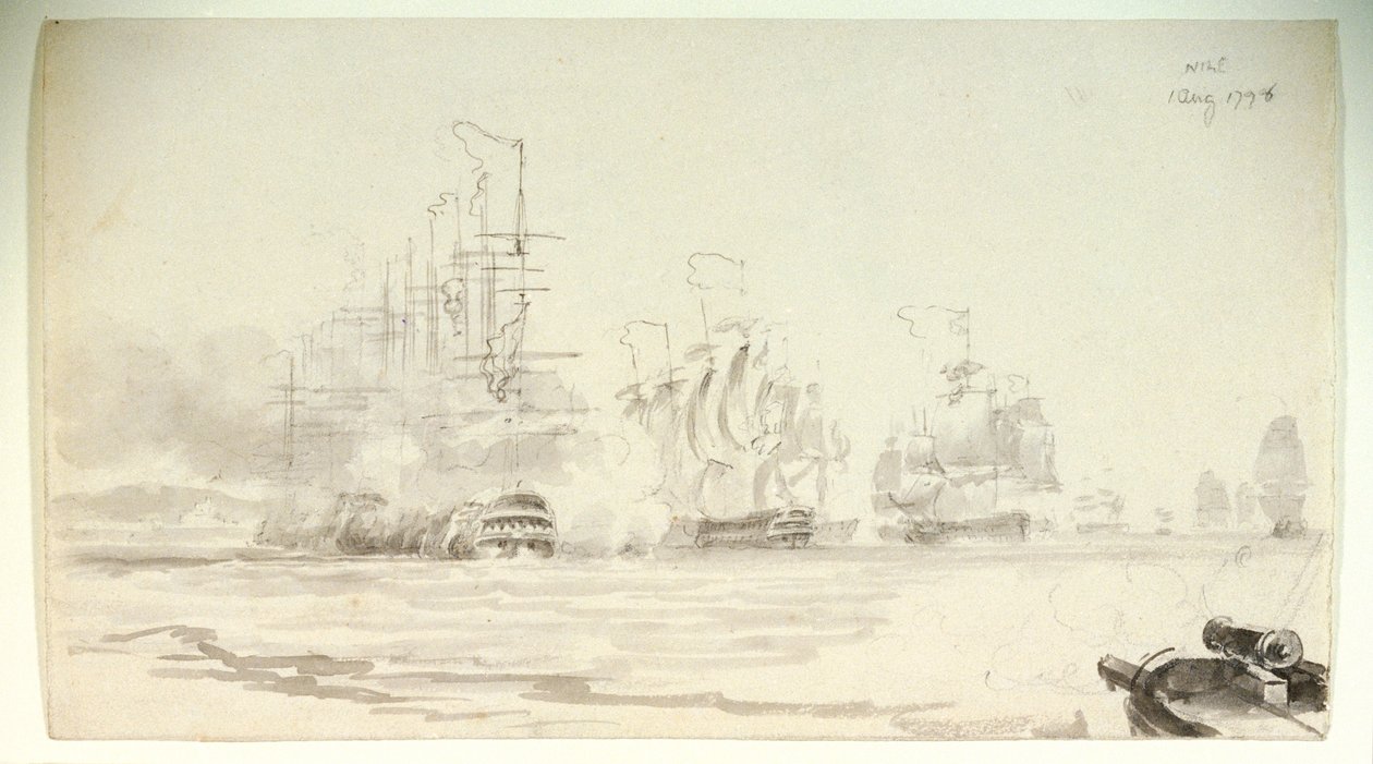 The Battle of the Nile by Nicholas Pocock